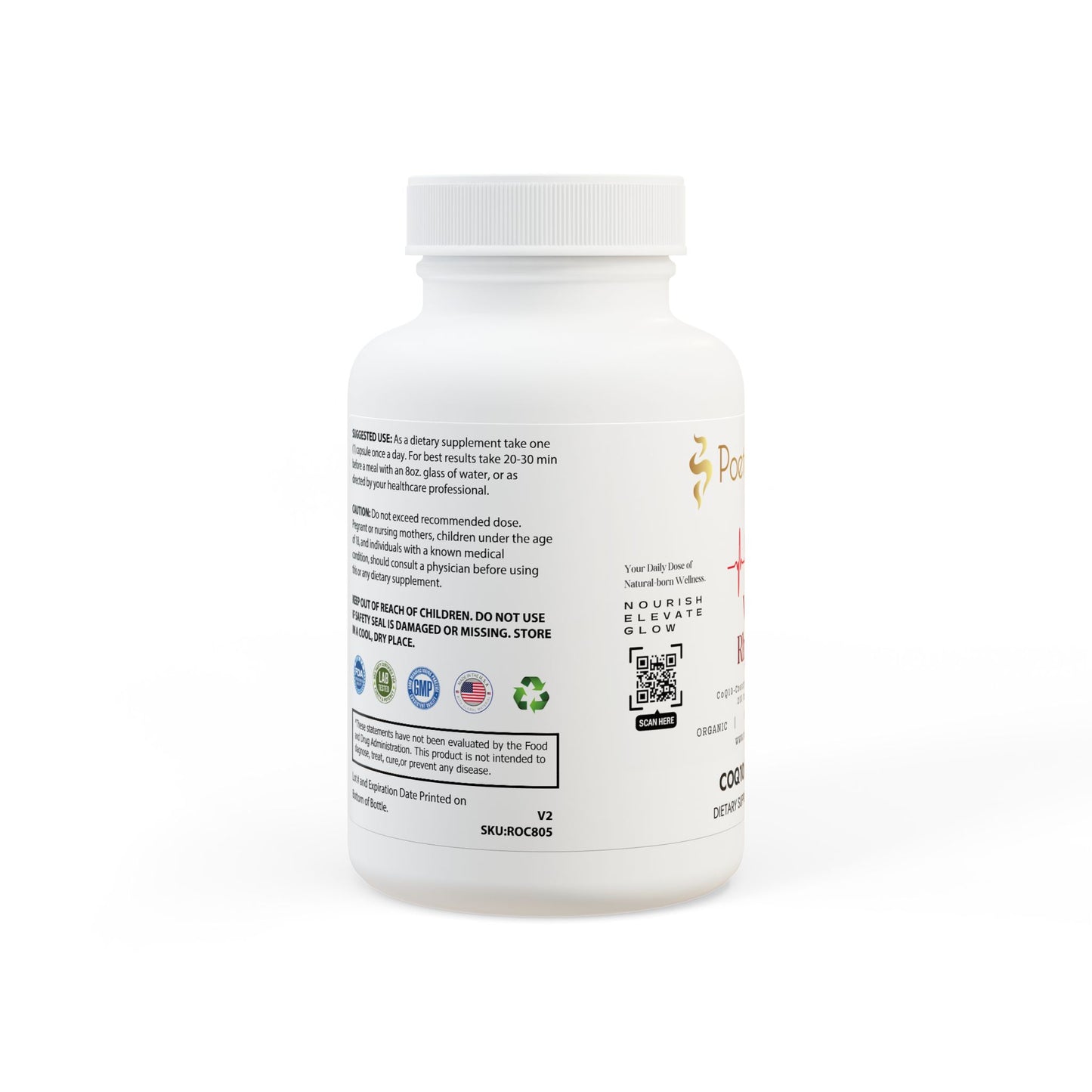 Vital Rhythm CoQ10 (Ubiquinone) Supplement (30 Capsules)