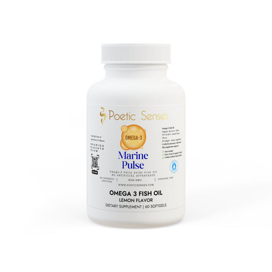 Marine Pulse Omega-3 Fish Oil Supplement (60 Softgels)
