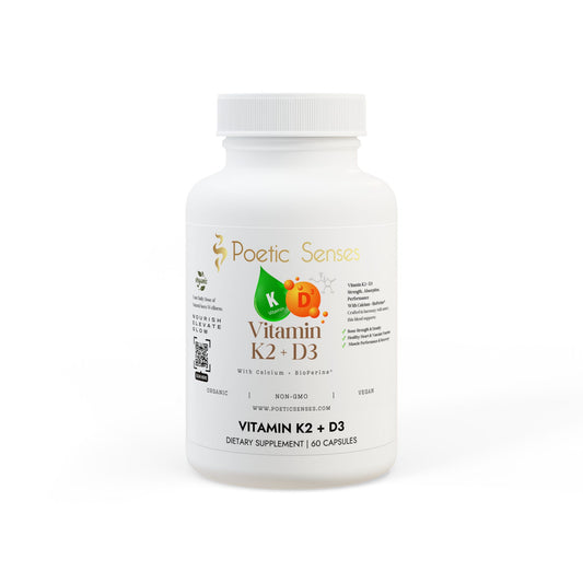 Vitamin K2 + D3 Supplement (60 Capsules)