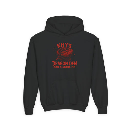 🐲 Beware of the Dragon Youth Hoodie — 'Khy's Dragon Den' God Bloodline Pullover