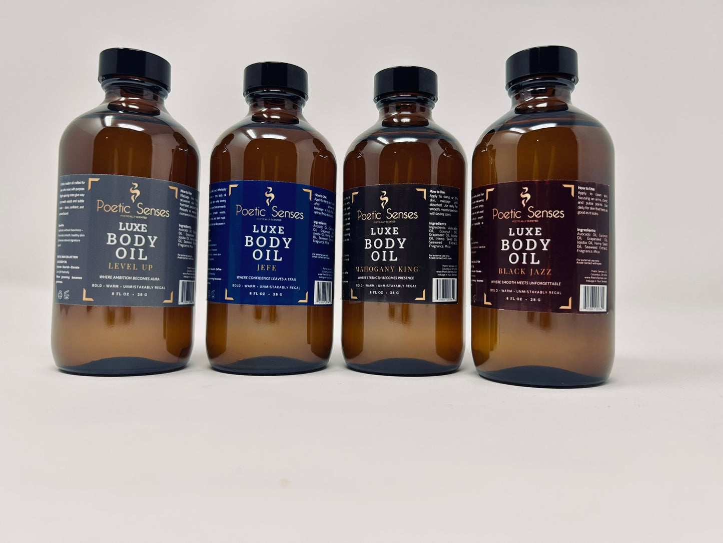 Poetic Senses Luxe Body Oils – Poetic Man – 8 oz