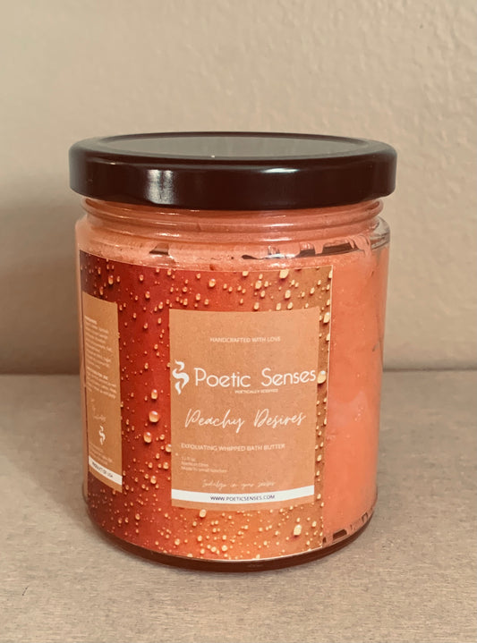 Peachy Desires Exfoliating Bath Butter | Poetic Senses Skincare