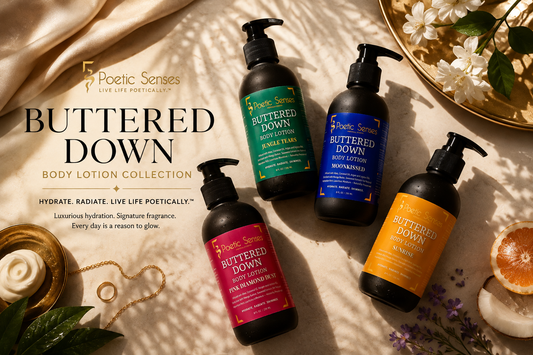 Poetic Senses Buttered Down Body Lotion | Luxury Botanical Body Lotion for Silky, Hydrated Skin
