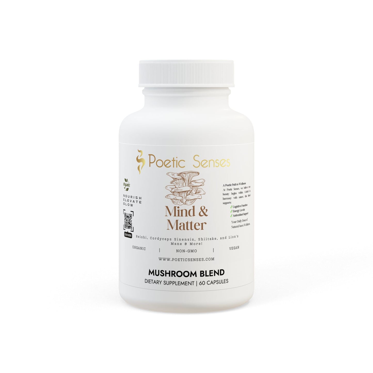 Mind & Matter Mushroom Complex Supplement (60 Capsules)