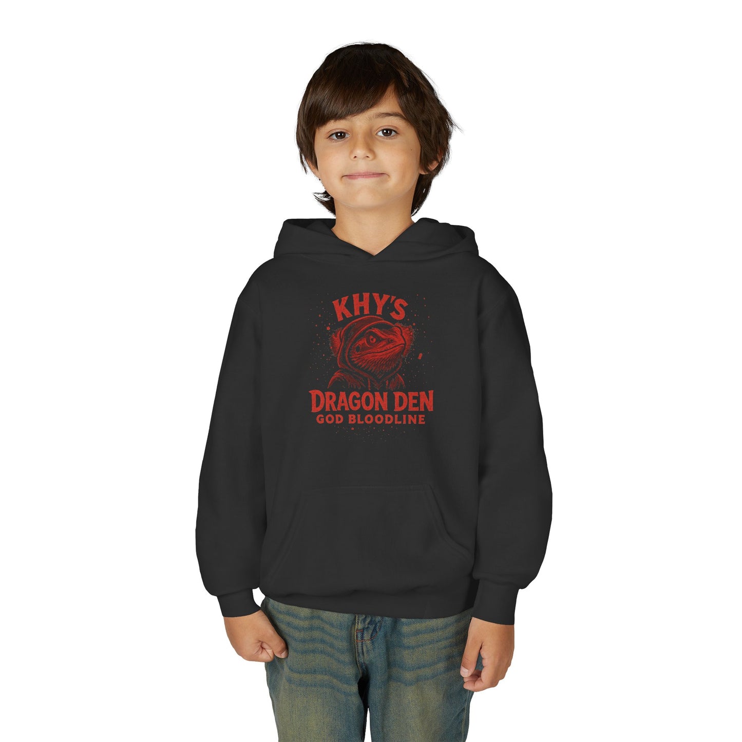 🐲 Beware of the Dragon Youth Hoodie — 'Khy's Dragon Den' God Bloodline Pullover