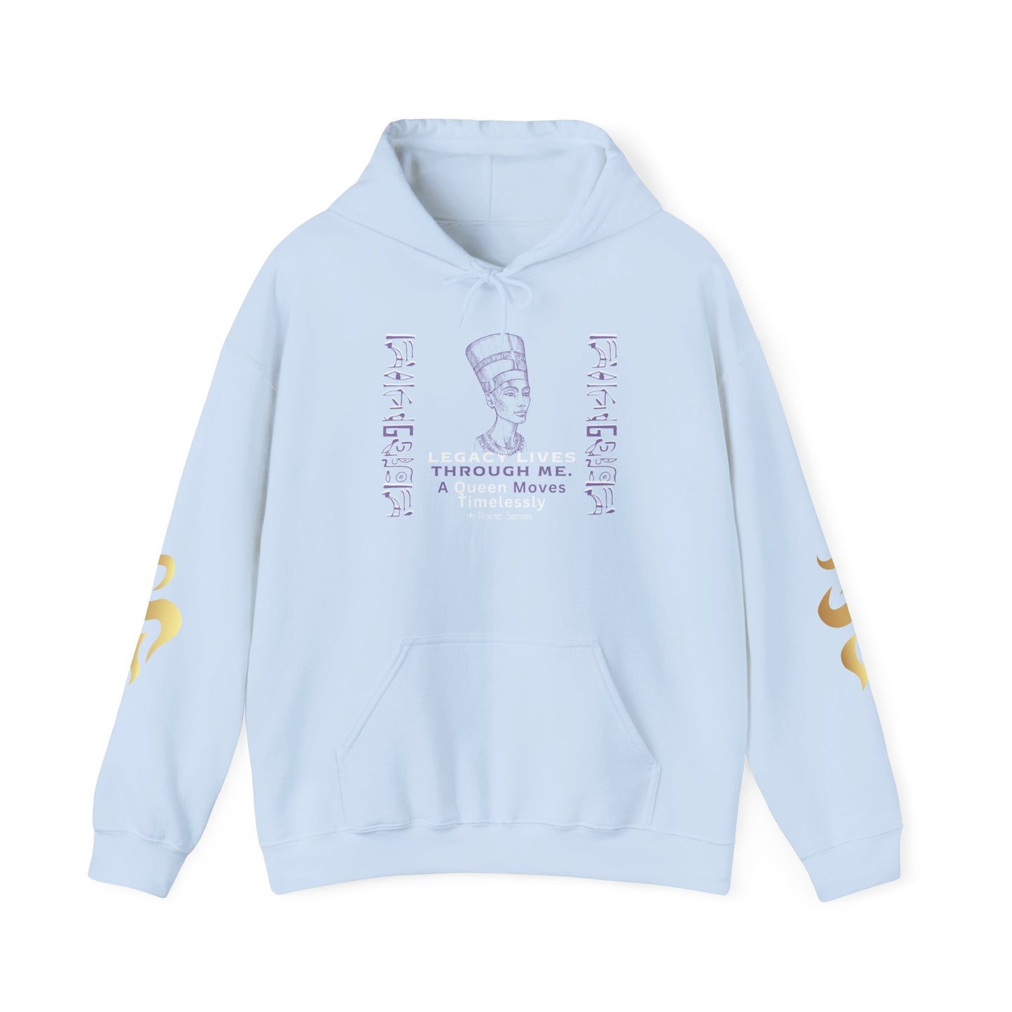 Divinely Crowned Queen Hoodie – Legacy, Power & Timeless Love | Inspirational Hoodie | Poetic Senses