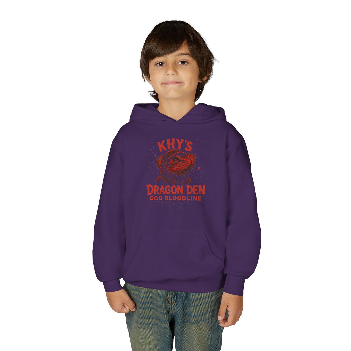 🐲 Beware of the Dragon Youth Hoodie — 'Khy's Dragon Den' God Bloodline Pullover