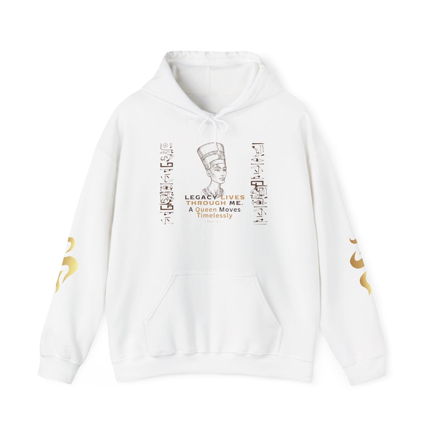 Divinely Crowned Queen Hoodie – Legacy, Power & Timeless Love | Inspirational Hoodie | Poetic Senses