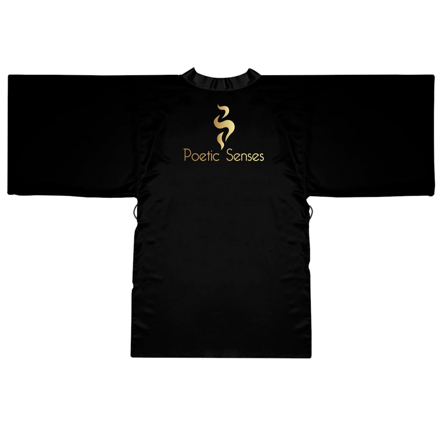 Poetic Senses White Kimono Robe — Long Sleeve Lounge Wrap