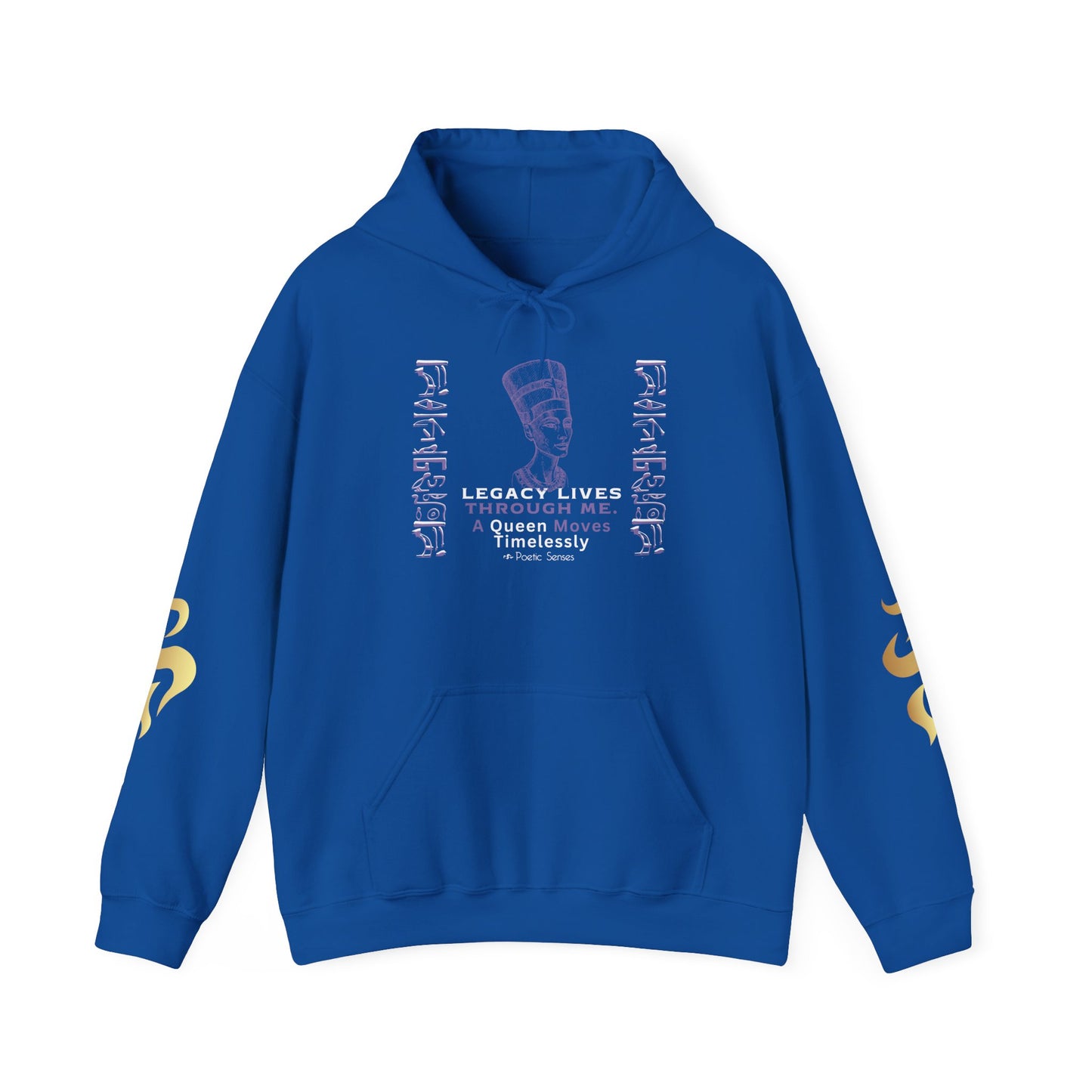Divinely Crowned Queen Hoodie – Legacy, Power & Timeless Love | Inspirational Hoodie | Poetic Senses