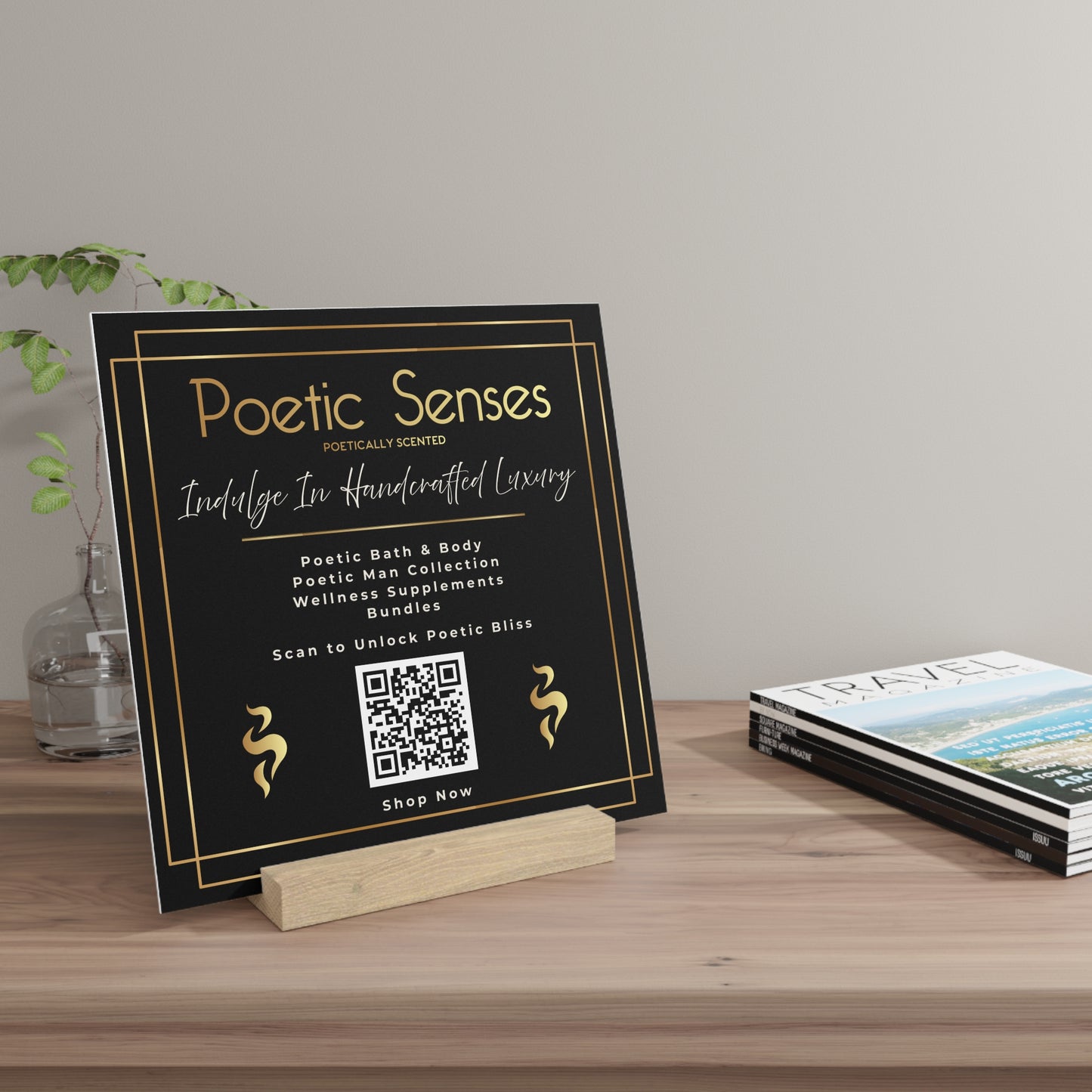 Private Consultant Custom Table Top 10 x 10 Menu