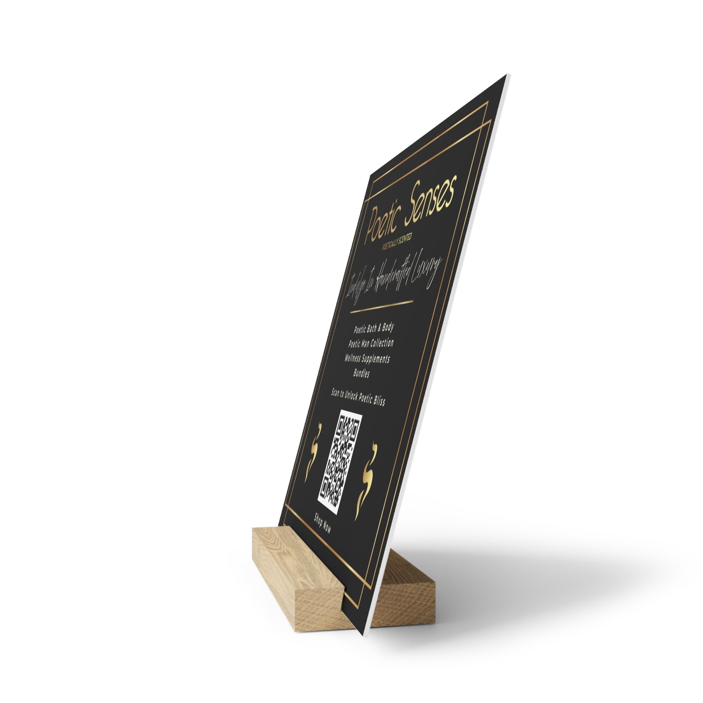 Private Consultant Custom Table Top 10 x 10 Menu