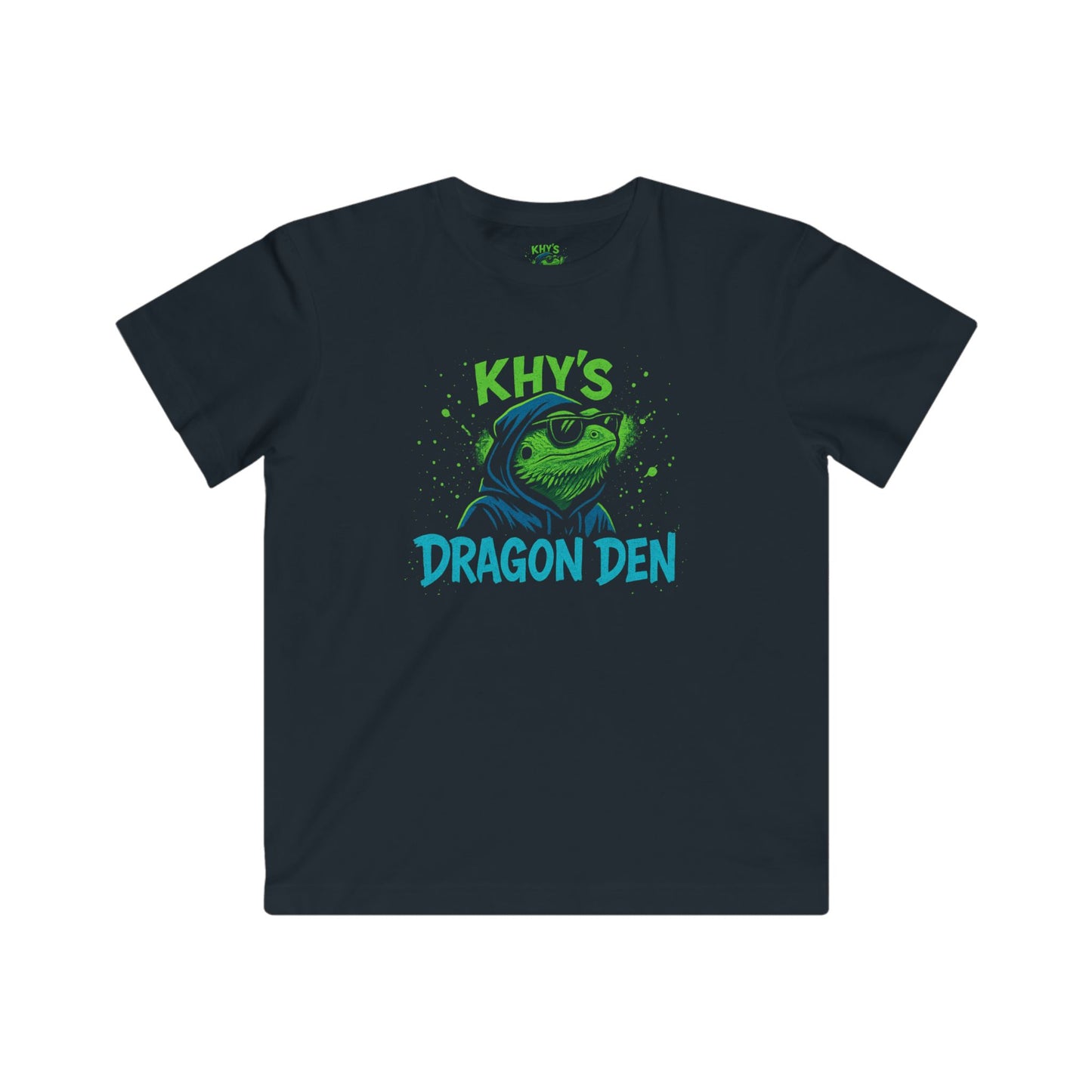 Kids 'Khy's Dragon Den' Tee – Neon Dragon Keeper Graphic Shirt