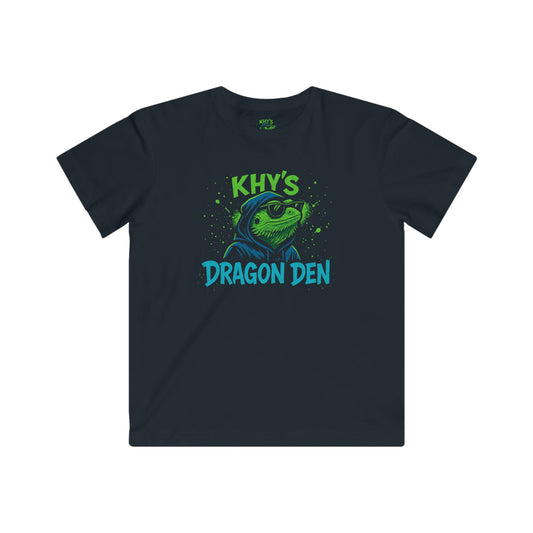Kids 'Khy's Dragon Den' Tee – Neon Dragon Keeper Graphic Shirt