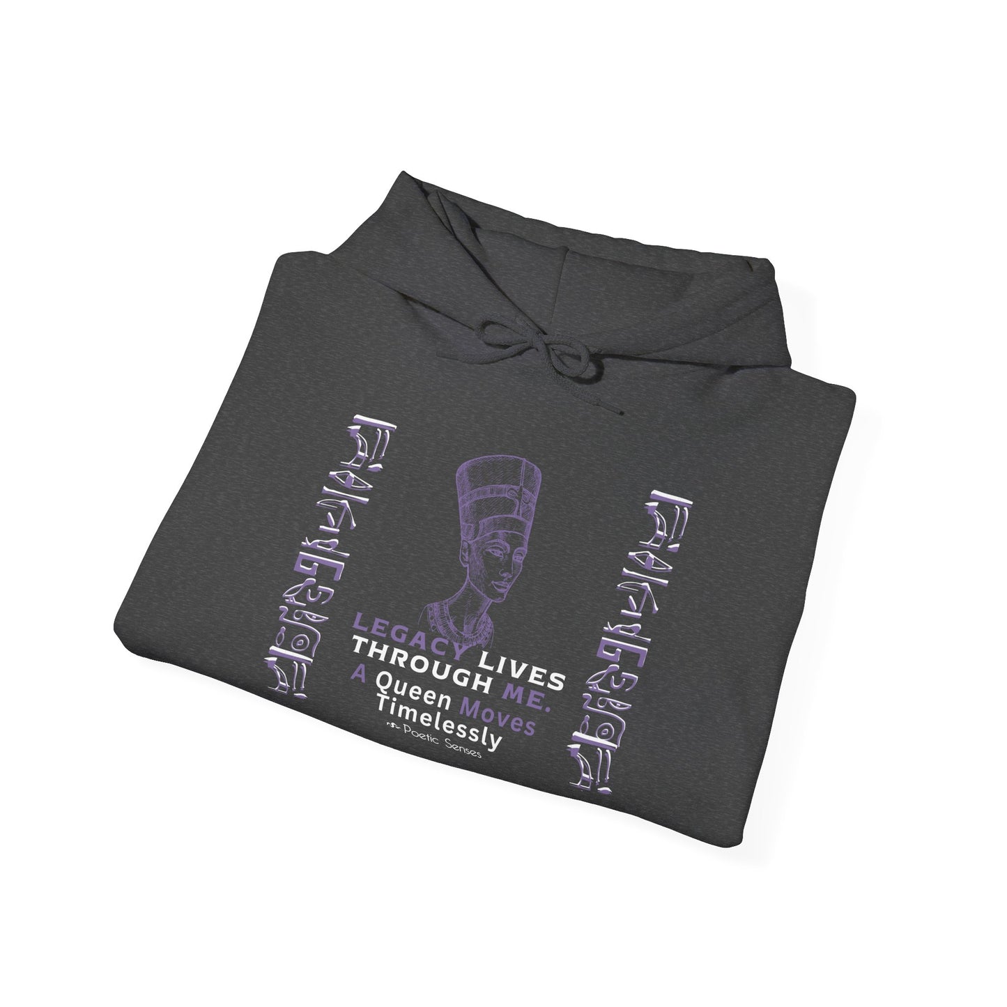 Divinely Crowned Queen Hoodie – Legacy, Power & Timeless Love | Inspirational Hoodie | Poetic Senses