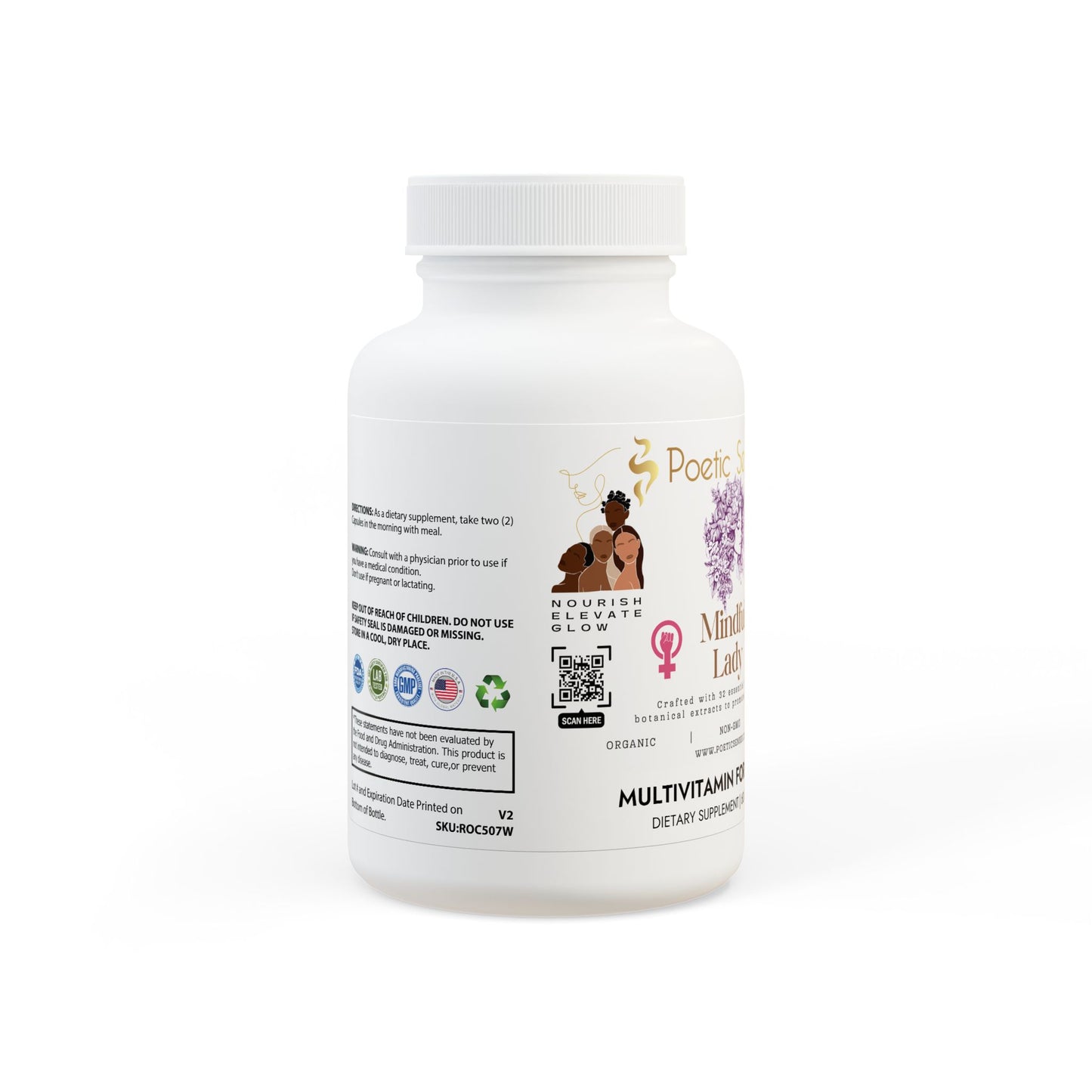 Mindful Lady Multivitamin for Women Supplement (60 Capsules)