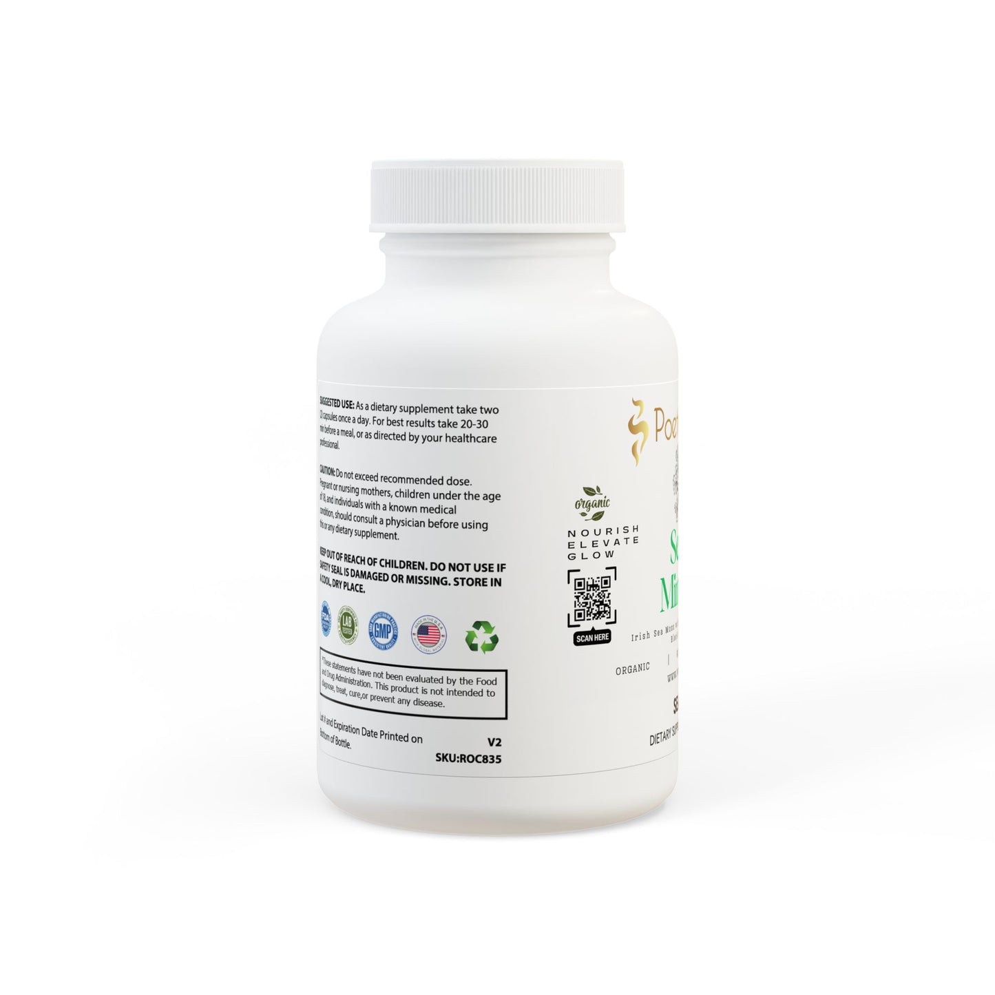 Sea of Minerals Sea Moss Supplement (60 Capsules)