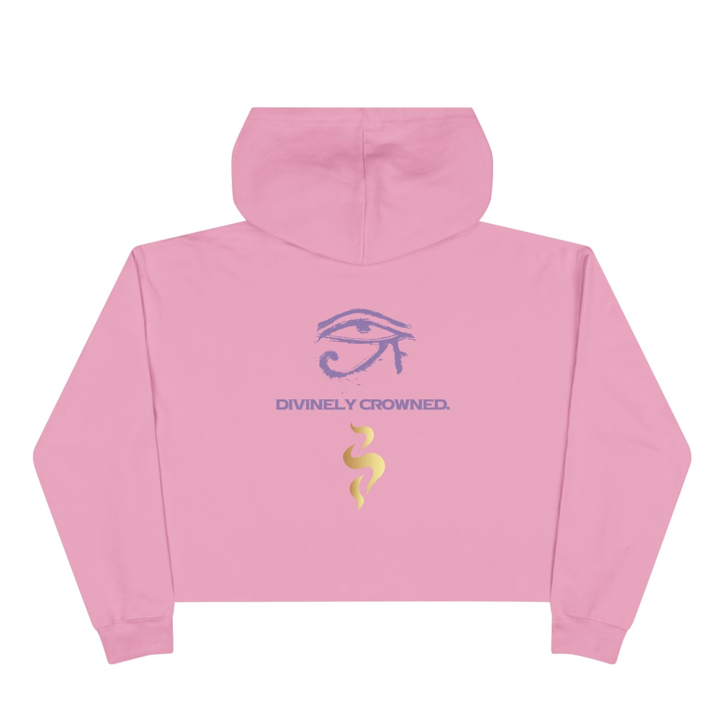 Queen Nefertiti Crop Hoodie — "Legacy Lives Through Me" Egyptian Goddess Graphic