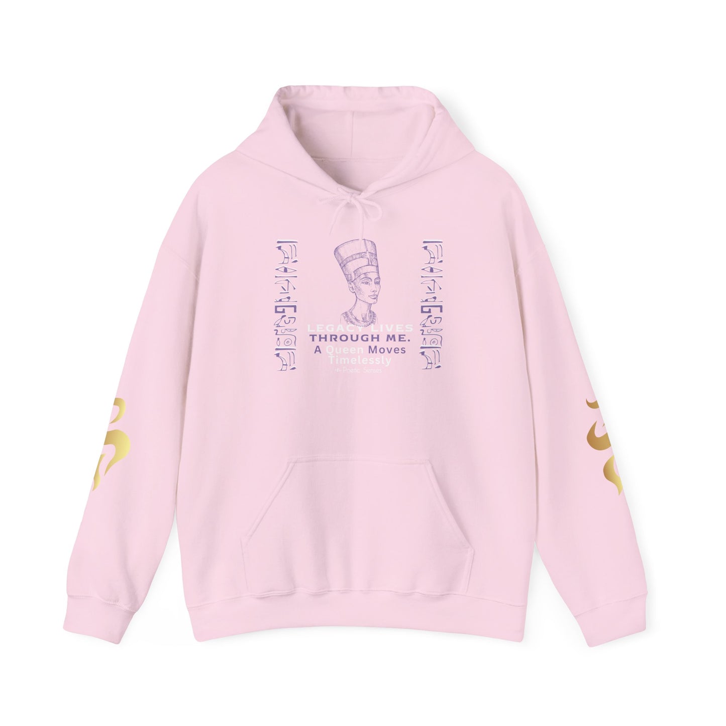 Divinely Crowned Queen Hoodie – Legacy, Power & Timeless Love | Inspirational Hoodie | Poetic Senses
