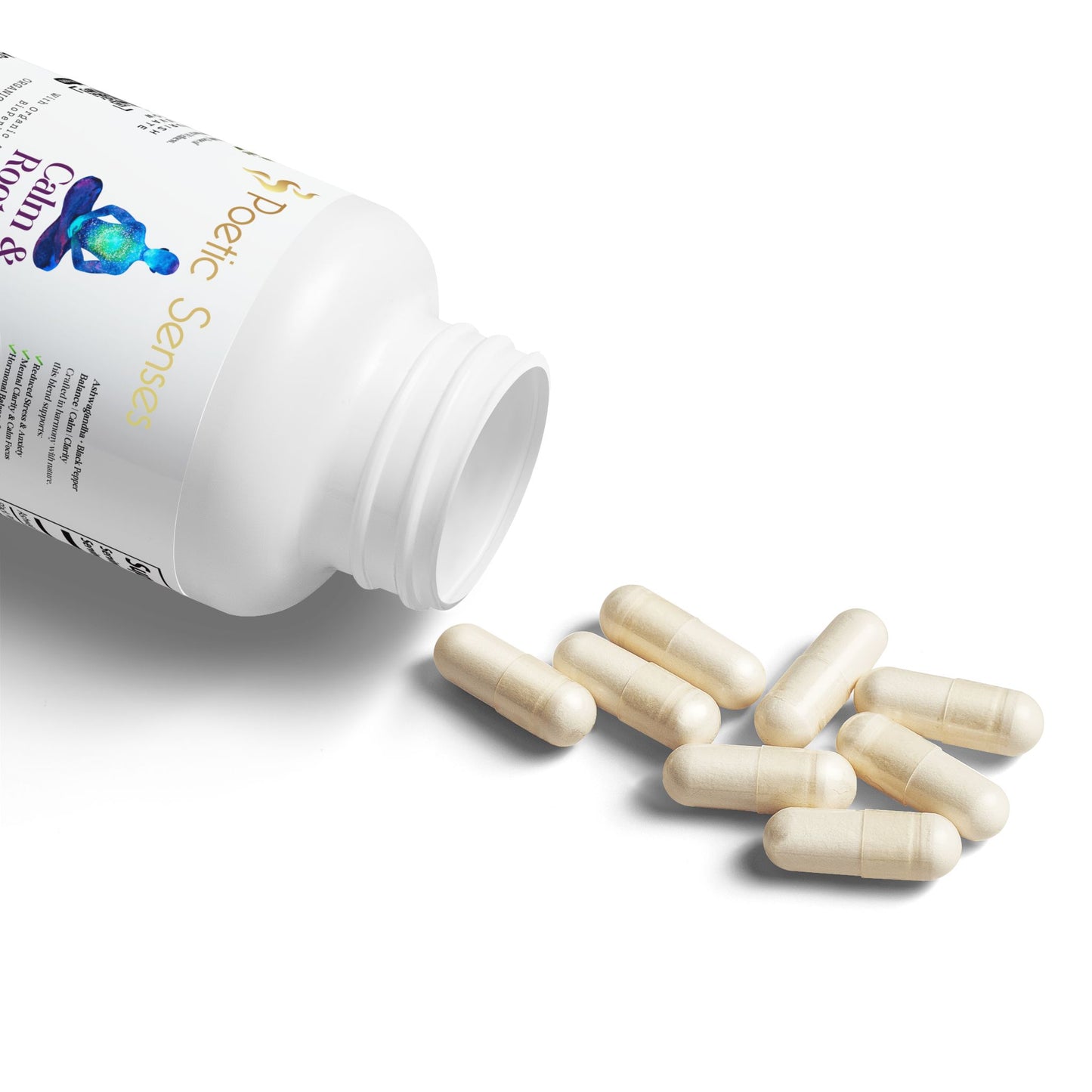 Calm & Rooted™ Ashwagandha and Black Pepper Supplement (60 capsules)