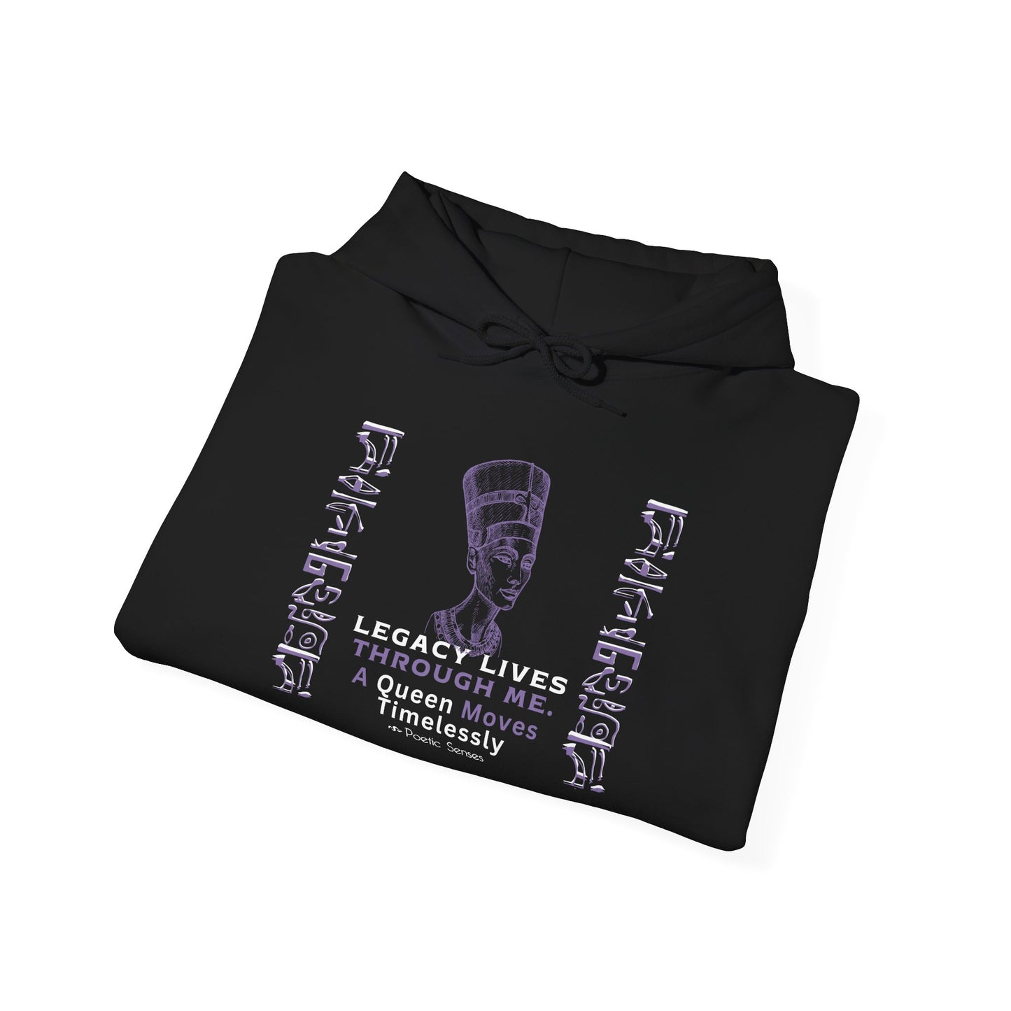 Divinely Crowned Queen Hoodie – Legacy, Power & Timeless Love | Inspirational Hoodie | Poetic Senses