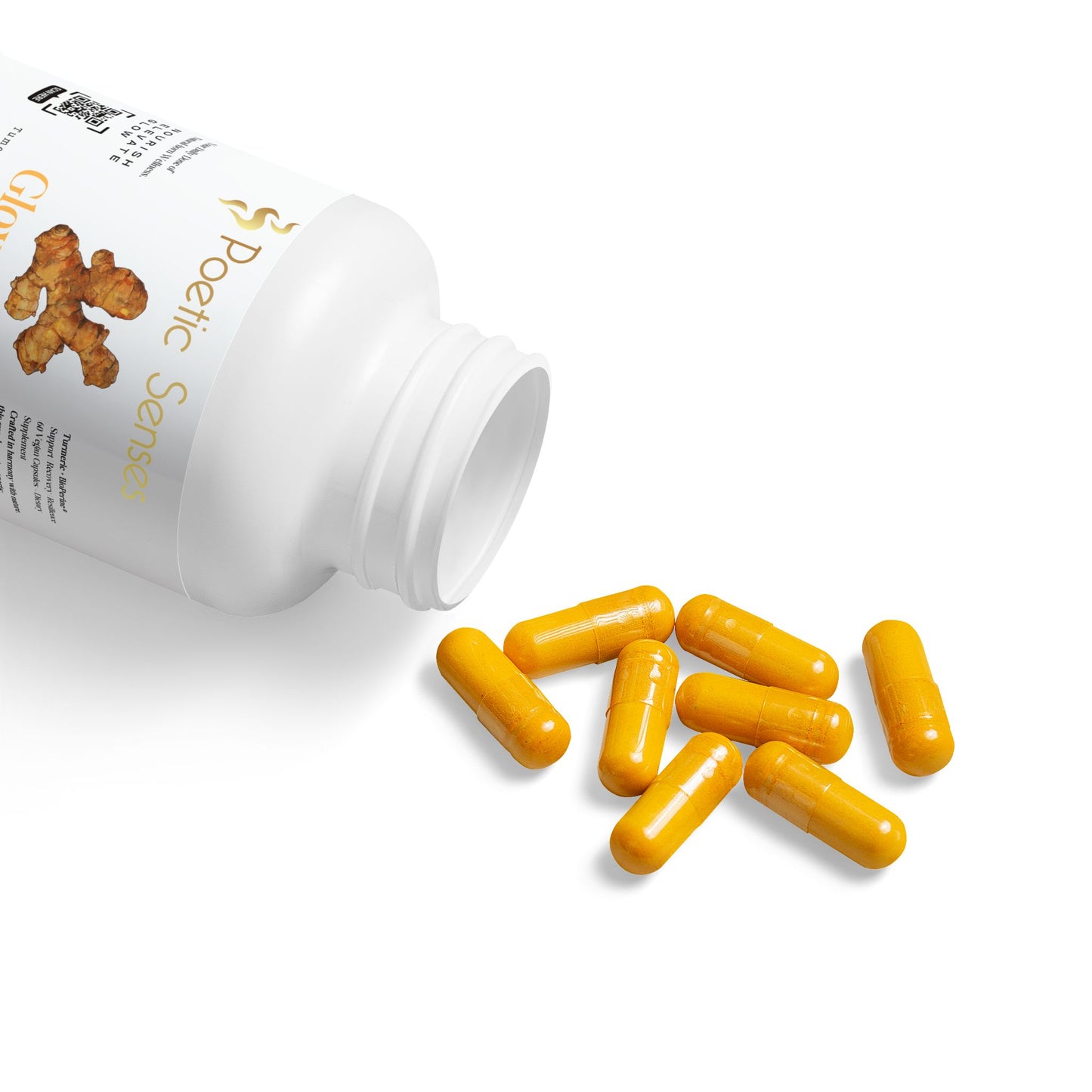 GlowRoot™ Turmeric with BioPerine® (Black Pepper Fruit Extract) Supplement (60 Capsules)