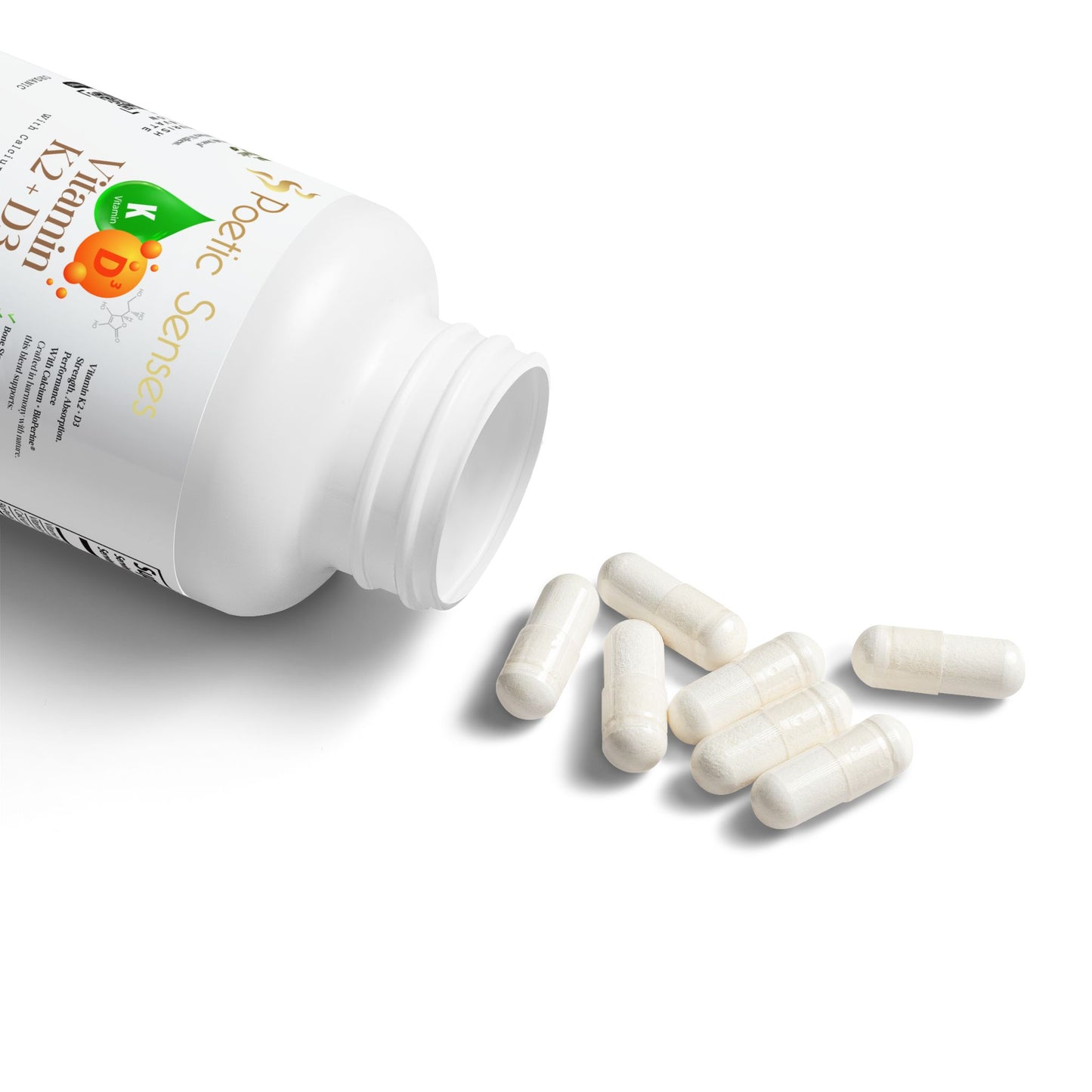 Vitamin K2 + D3 Supplement (60 Capsules)