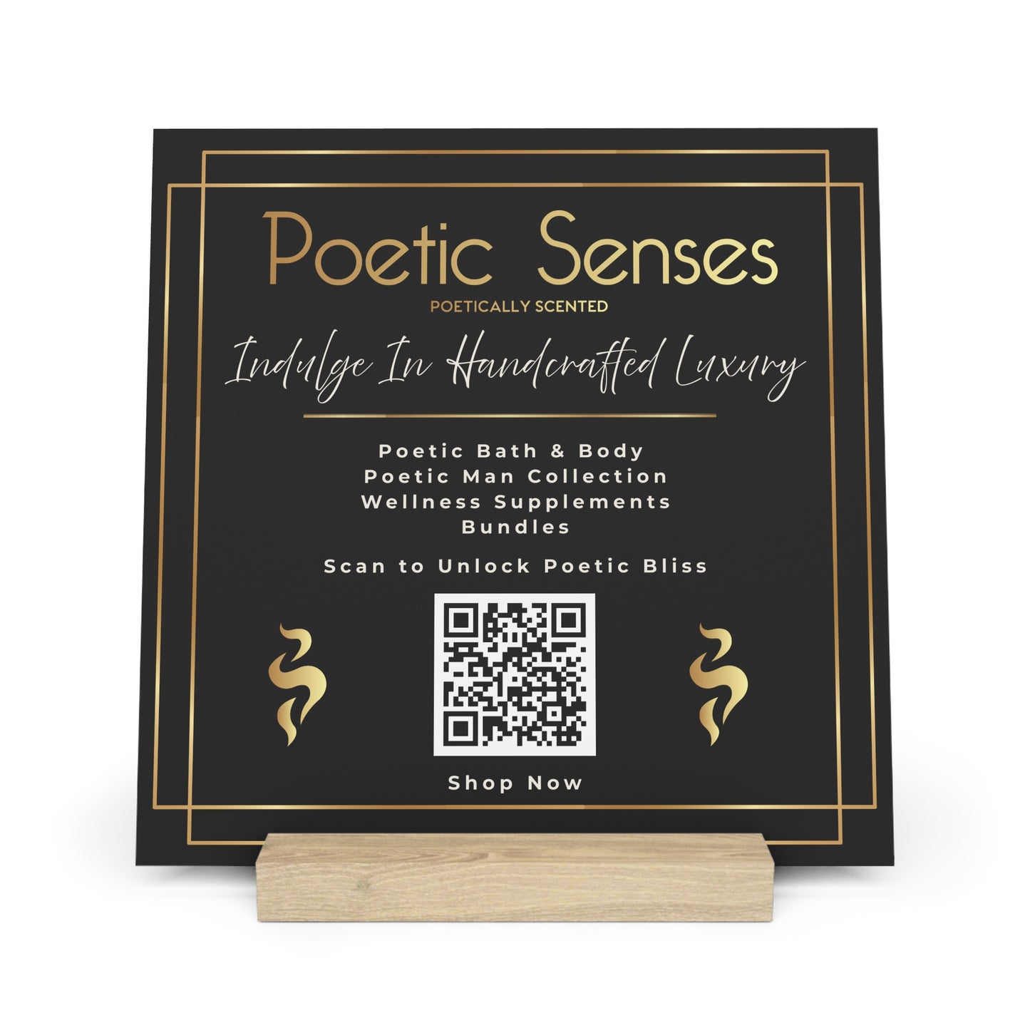 Private Consultant Custom Table Top 10 x 10 Menu