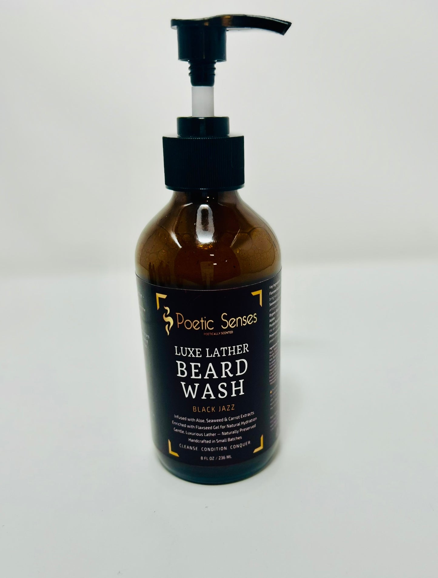 Poetic Senses Luxe Lather Beard Wash | 8 oz | Poetic Man