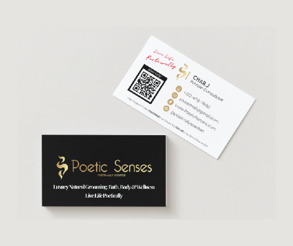 Poetic Senses Private Consultant Custom Business Cards