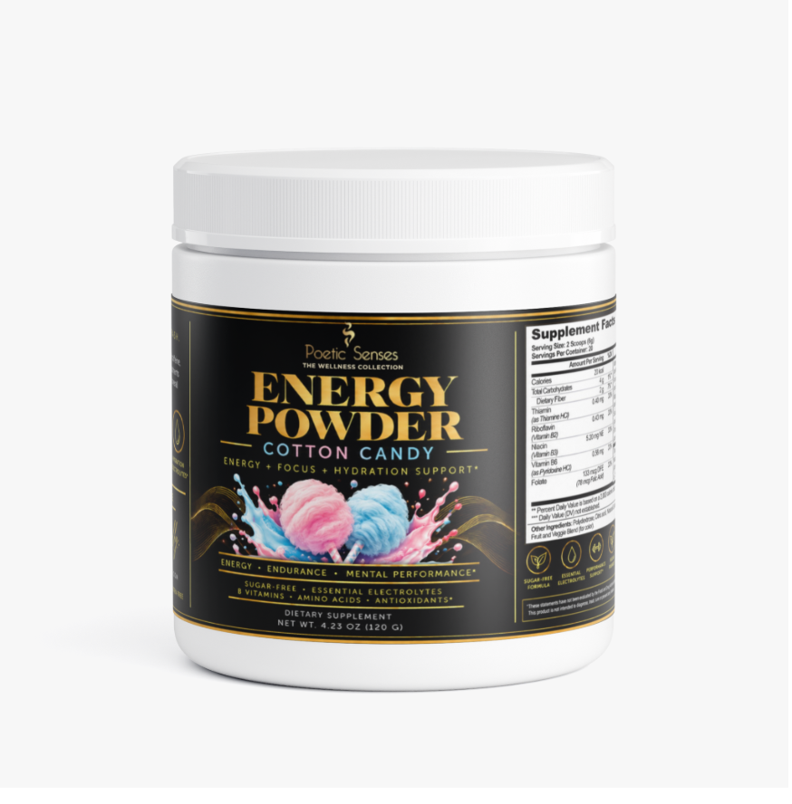 Energy Powder – Guava Berry | Caffeine + L-Theanine, Electrolytes & B Vitamins