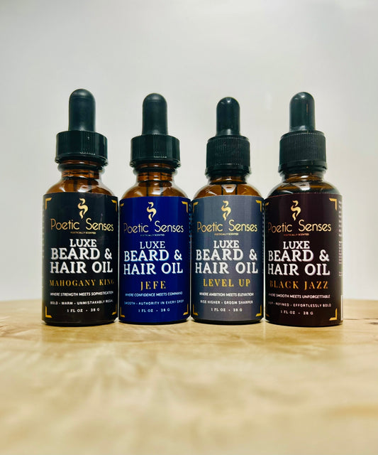 Luxe Beard & Hair Oil | Poetic Senses Prestige Grooming Elixir