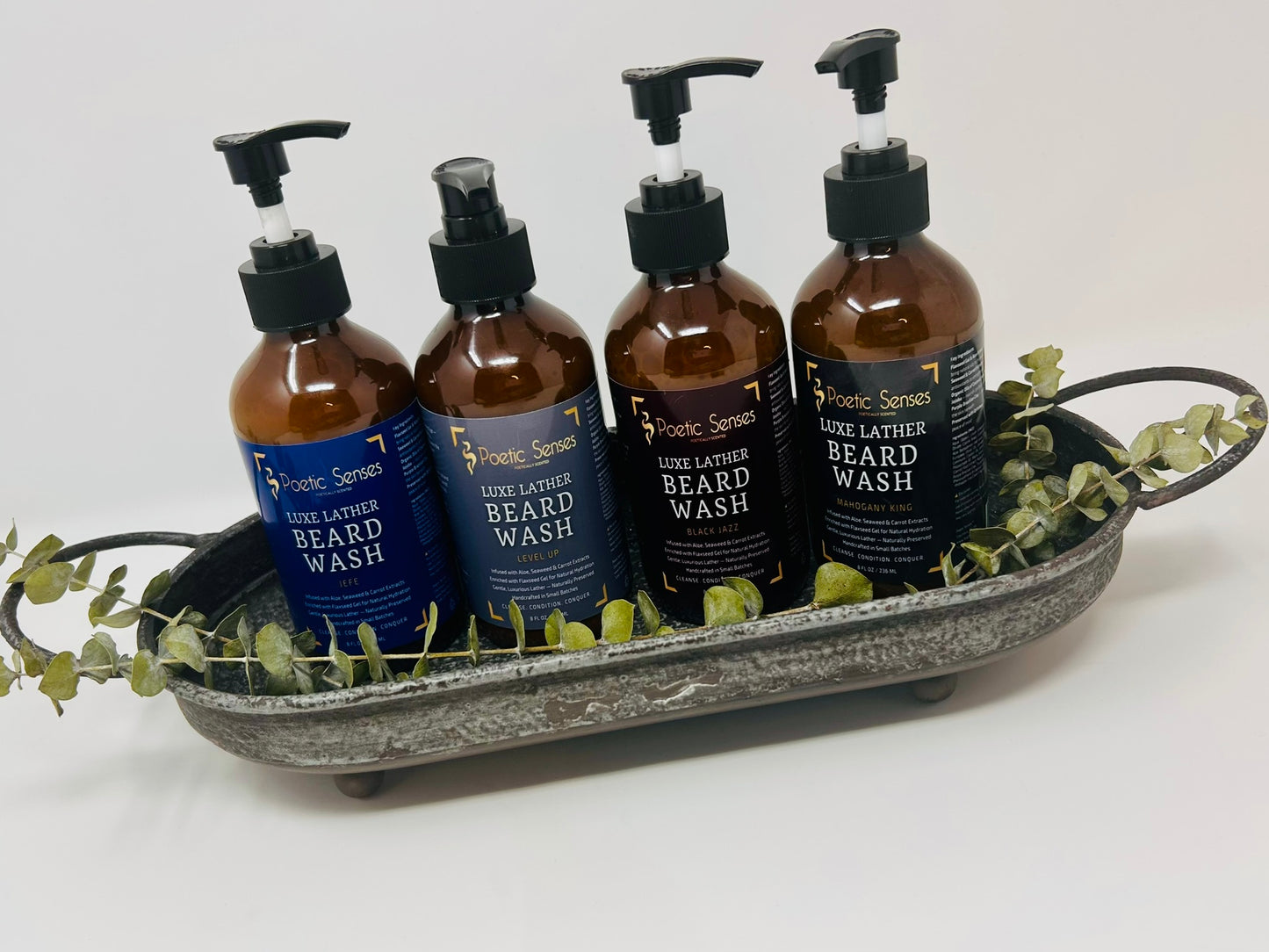 Poetic Senses Luxe Lather Beard Wash | 8 oz | Poetic Man