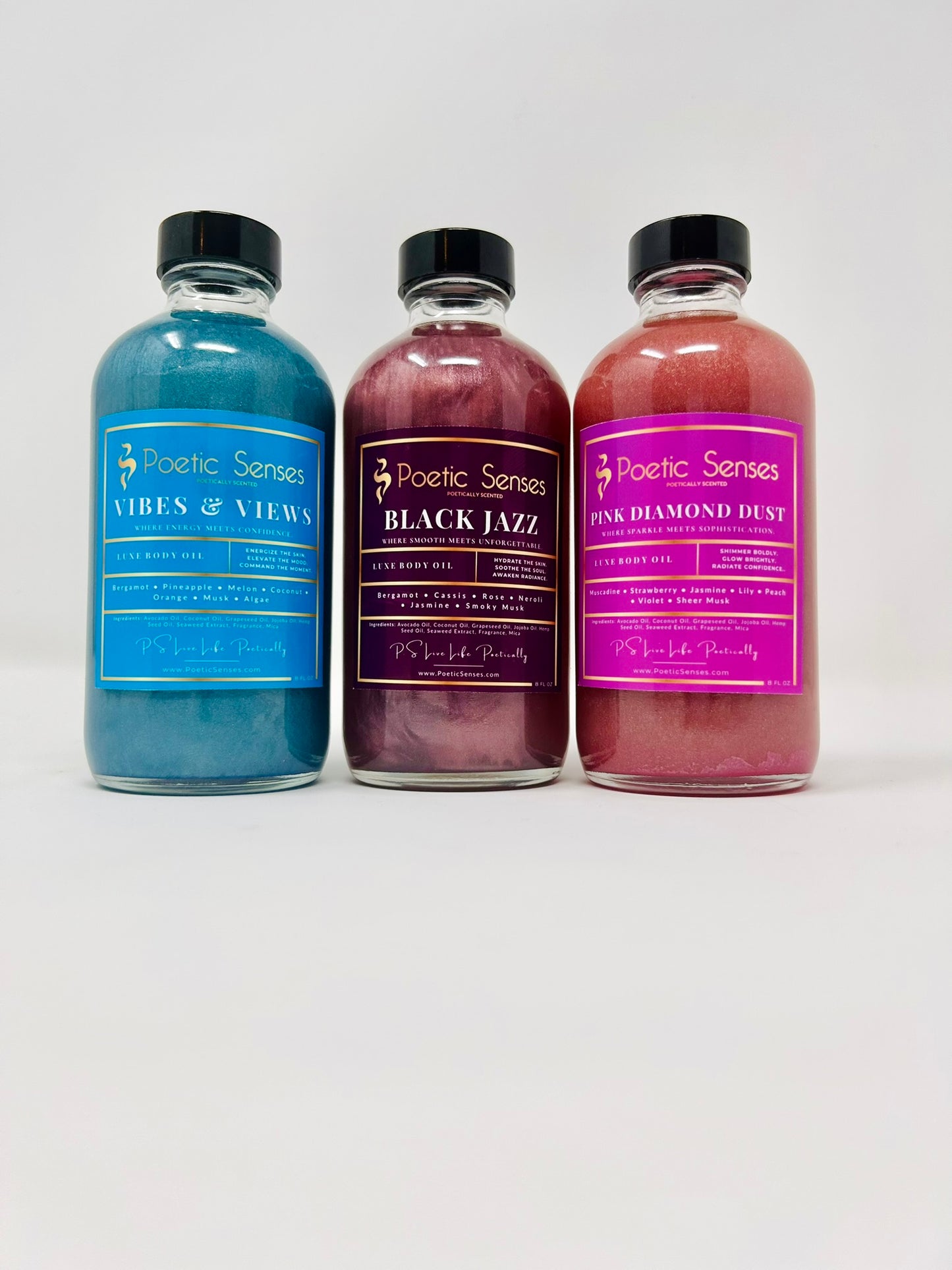Poetic Senses Luxe Body Oils | 8 oz