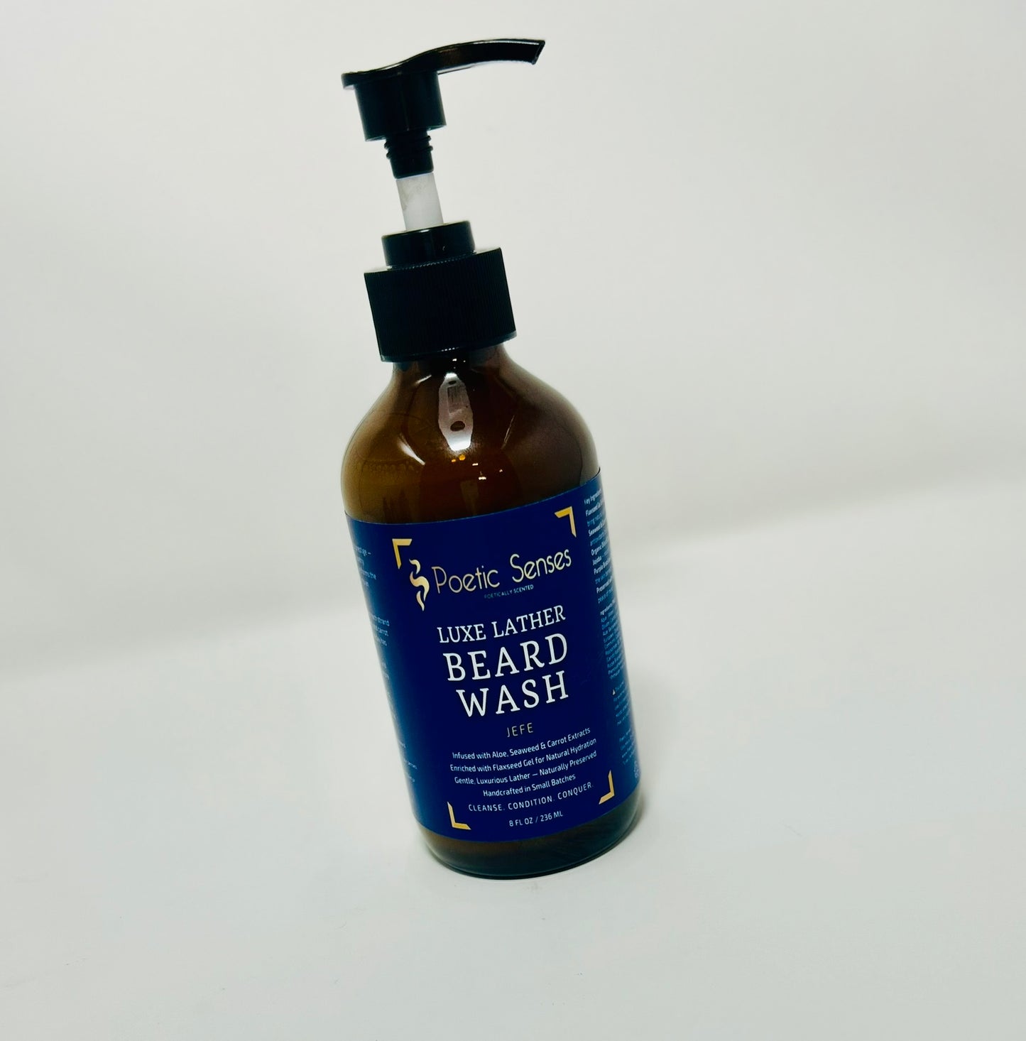 Poetic Senses Luxe Lather Beard Wash | 8 oz | Poetic Man