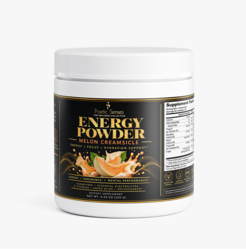 Energy Powder – Guava Berry | Caffeine + L-Theanine, Electrolytes & B Vitamins