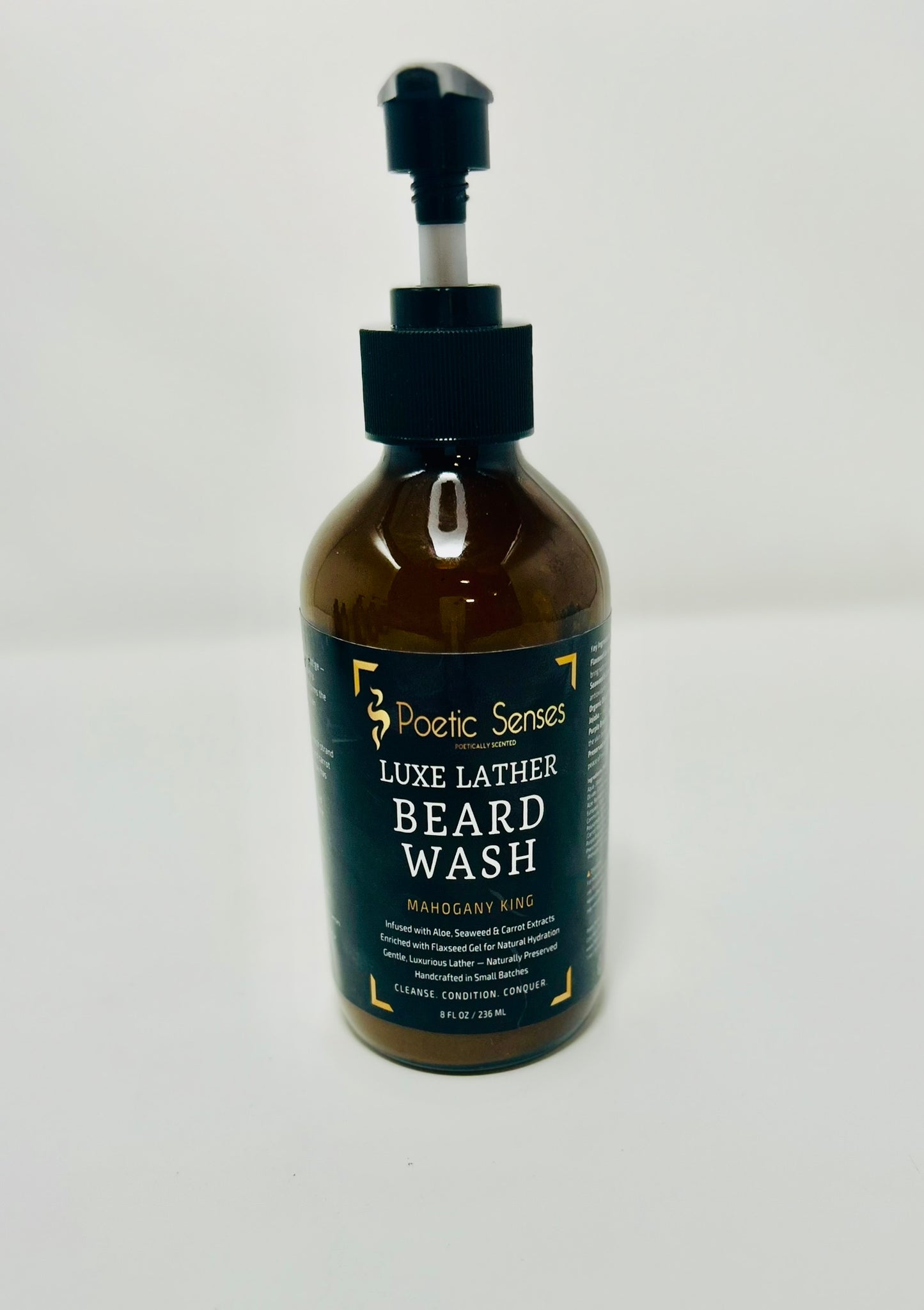Poetic Senses Luxe Lather Beard Wash | 8 oz | Poetic Man
