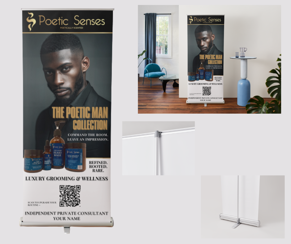 Poetic Senses Private Consultant Custom Retractable Banner