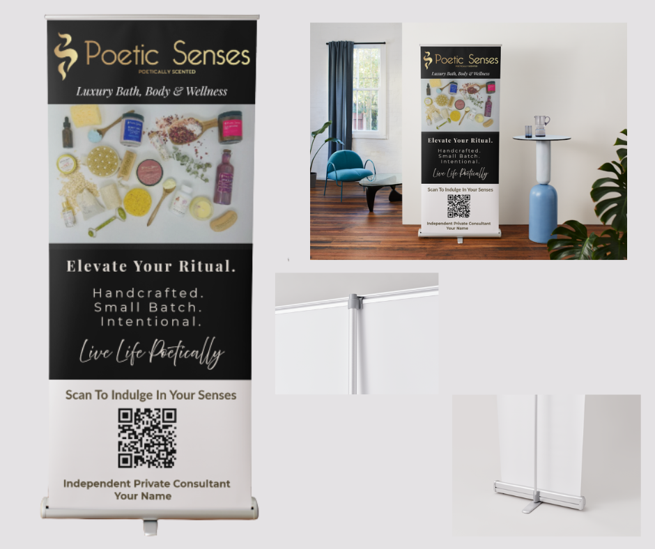 Poetic Senses Private Consultant Custom Retractable Banner