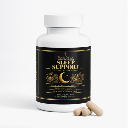 Sleep Support | Melatonin, Magnesium, GABA + L-Theanine | 60 Capsules