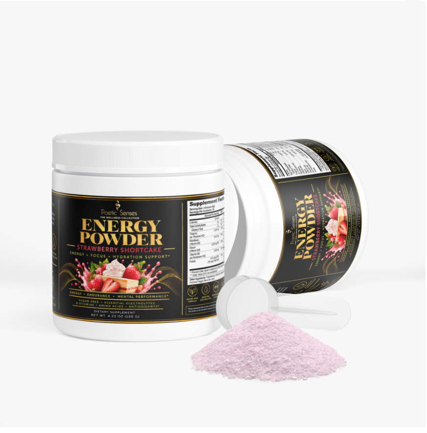 Energy Powder – Guava Berry | Caffeine + L-Theanine, Electrolytes & B Vitamins