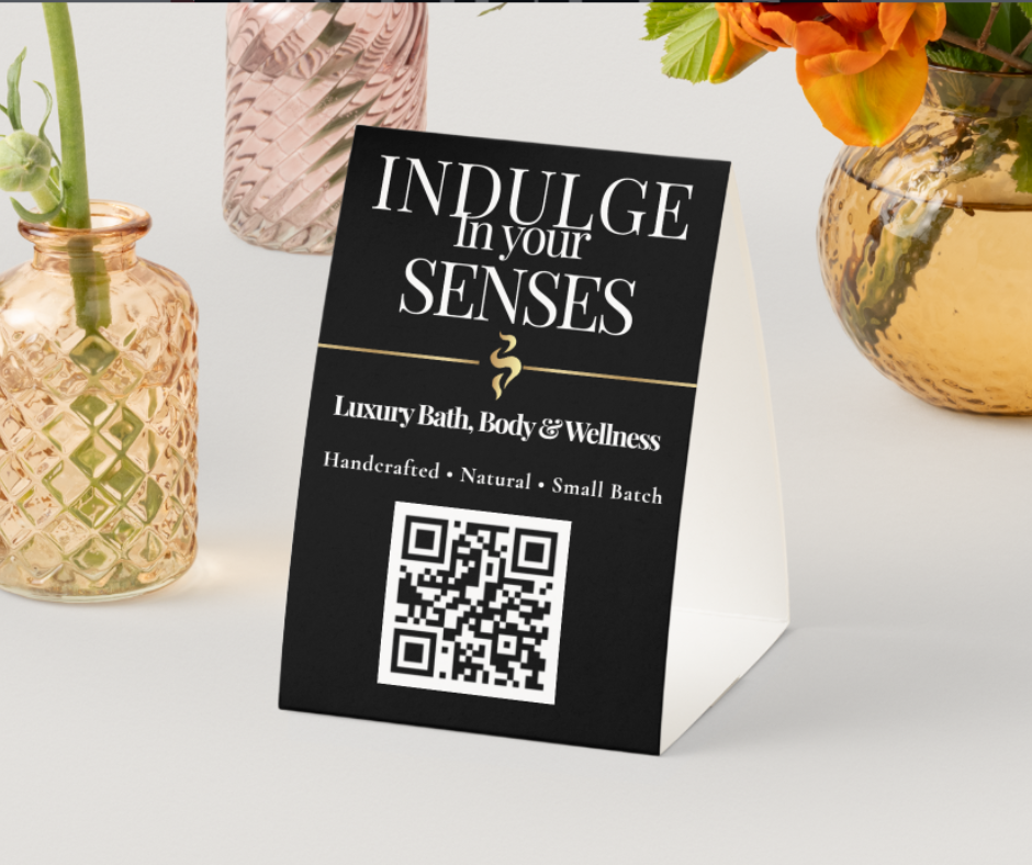 Private Consultant Custom QR Table Tent