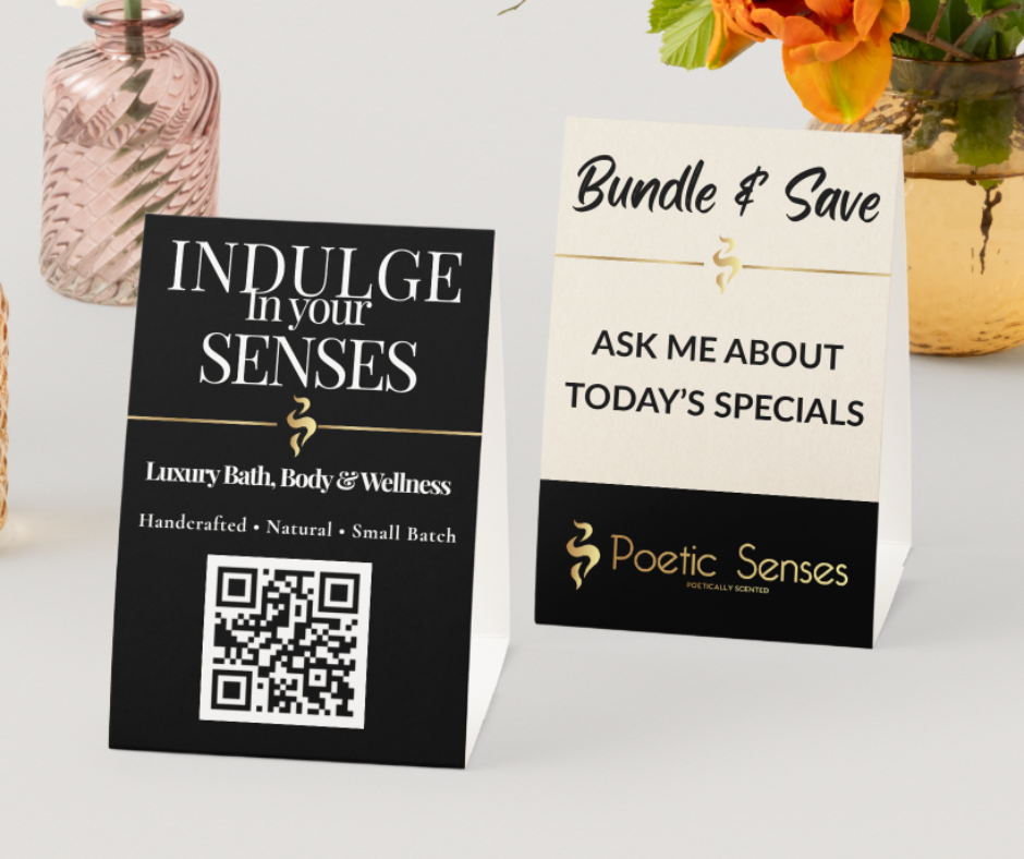 Private Consultant Custom QR Table Tent