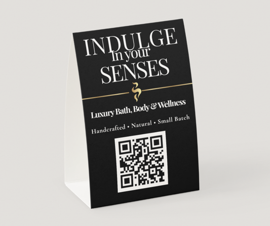 Private Consultant Custom QR Table Tent