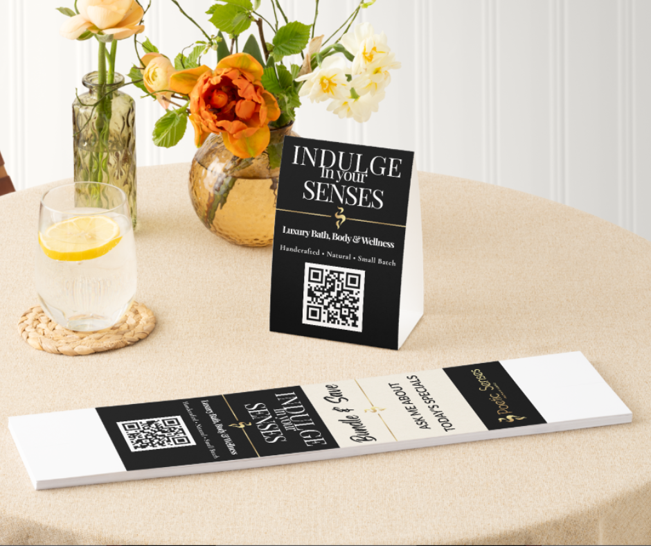 Private Consultant Custom QR Table Tent