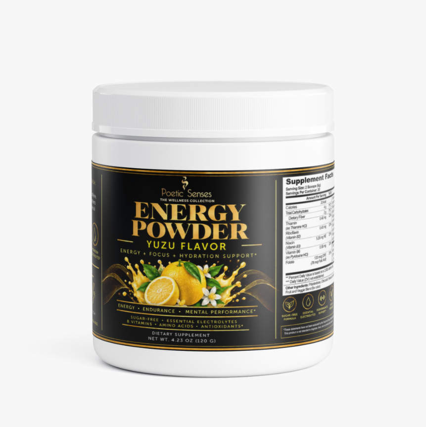 Energy Powder – Guava Berry | Caffeine + L-Theanine, Electrolytes & B Vitamins